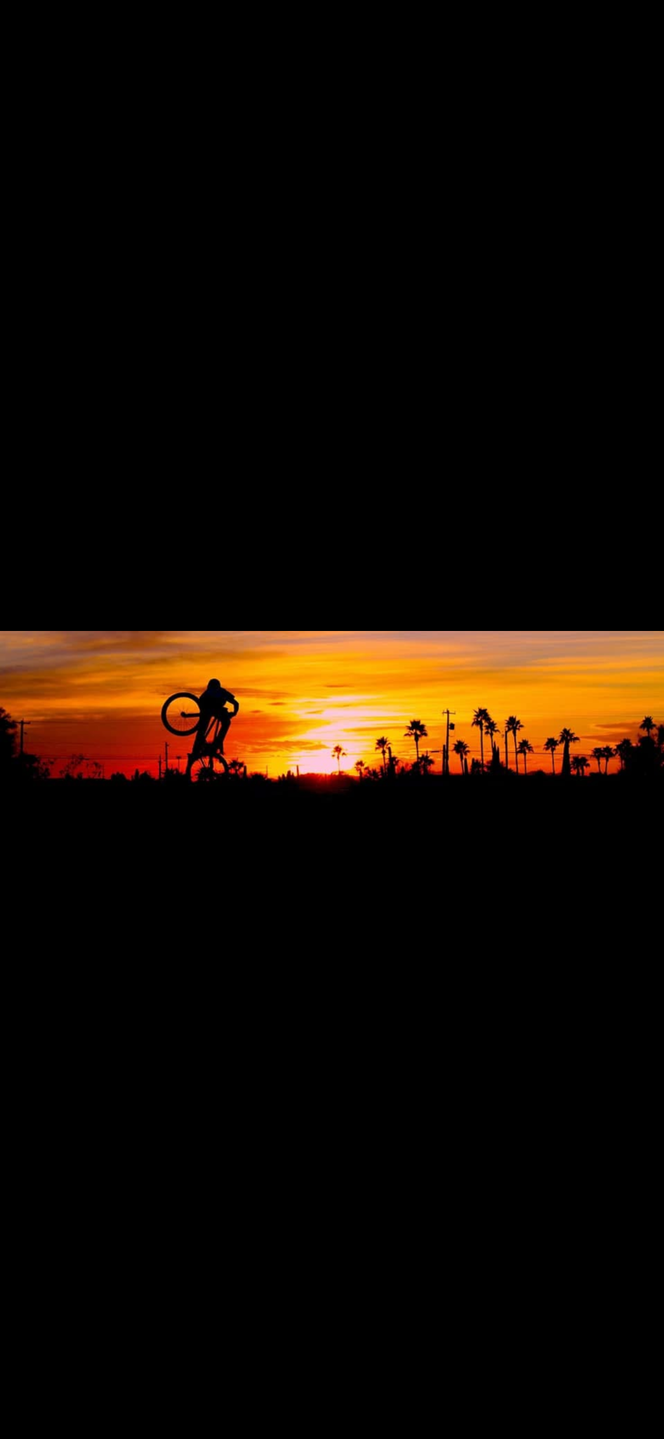 Sunset rider silhouette